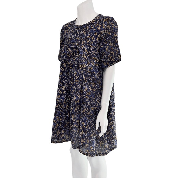 Current Elliott The Raglan Tee Dress in Floral Field 100% Cotton - Picture 6 of 16
